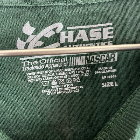 Dale Earnhardt Jr. #88 Chase Authentics Green T-Shirt Size Large - Picture 3 of 6